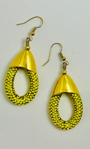 Lemon Yellow Raindrop Earrings